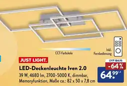 Aldi Süd JUST LIGHT. LED-Deckenleuchte Iven 2.0 Angebot