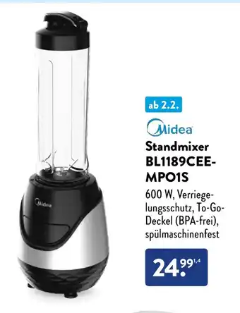 Aldi Süd Midea Standmixer BL1189CEE- MPO1S Angebot