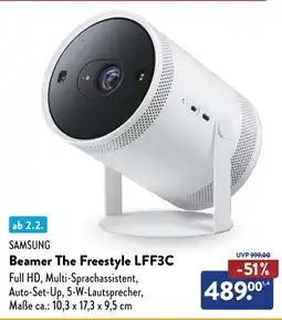 Aldi Süd SAMSUNG Beamer The Freestyle LFF3C Angebot