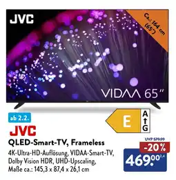 Aldi Süd JVC QLED-Smart-TV, Frameless Angebot