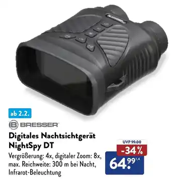 Aldi Süd BRESSER Digitales Nachtsichtgerät NightSpy DT Angebot