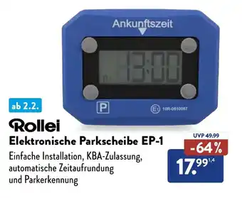 Aldi Süd Rollei Elektronische Parkscheibe EP-1 Angebot