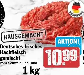 Hit Deutsches frisches Hackfleisch gemischt Angebot