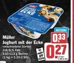 Hit Müller Joghurt mit der Ecke Angebot