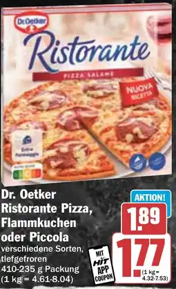 Hit Dr. Oetker Ristorante Pizza, Flammkuchen oder Piccola Angebot