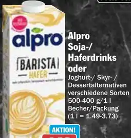 Hit Alpro Soja-/ Haferdrinks Angebot