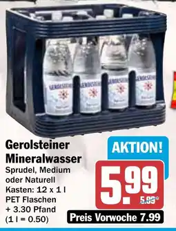 Hit Gerolsteiner Mineralwasser Angebot