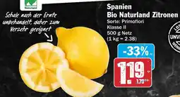 Hit Spanien Bio Naturland Zitronen Angebot