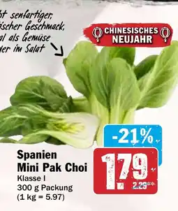 Hit Spanien Mini Pak Choi Angebot