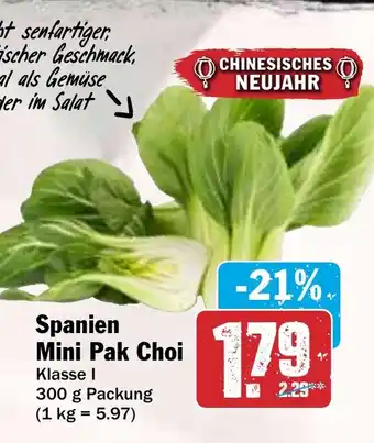 Hit Spanien Mini Pak Choi Angebot