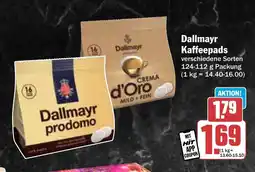 Hit Dallmayr Kaffeepads Angebot