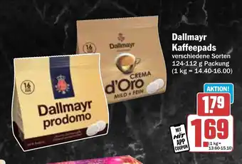 Hit Dallmayr Kaffeepads Angebot