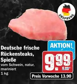 Hit Deutsche frische Rückensteaks, Spieße Angebot