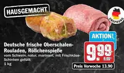 Hit Deutsche frische Oberschalen- Rouladen, Röllchenspieße Angebot