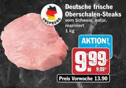 Hit Deutsche frische Oberschalen-Steaks Angebot