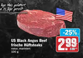 Hit US Black Angus Beef frische Hüftsteaks Angebot