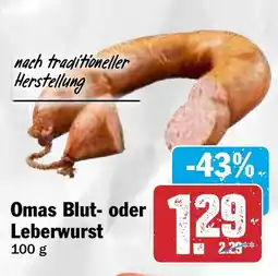 Hit Omas Blut- oder Leberwurst Angebot