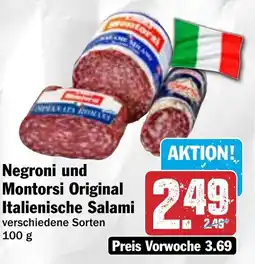 Hit Negroni und Montorsi Original Italienische Salami Angebot