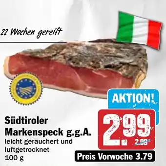 Hit Südtiroler Markenspeck g.g.A. Angebot