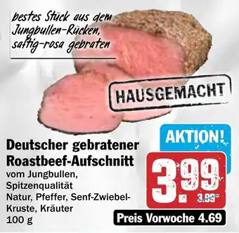 Hit Deutscher gebratener Roastbeef-Aufschnitt Angebot