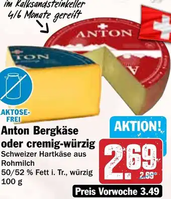 Hit Anton Bergkäse oder cremig-würzig Angebot