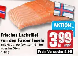 Hit Frisches Lachsfilet von den Färöer Inseln Angebot