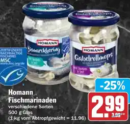 Hit Homann Fischmarinaden Angebot