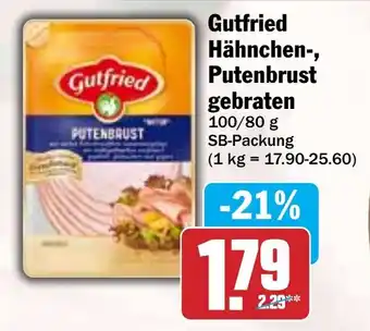 Hit Gutfried Hähnchen-, Putenbrust gebraten Angebot