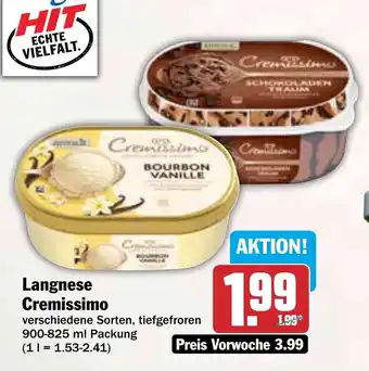 Hit Langnese Cremissimo Angebot