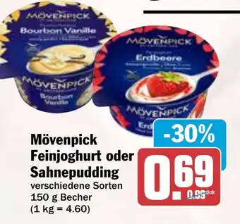 Hit Mövenpick Feinjoghurt oder Sahnepudding Angebot