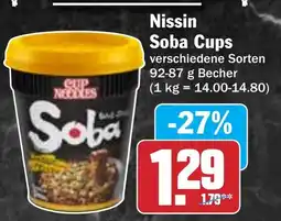 Hit Nissin Soba Cups Angebot