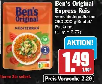 Hit Ben's Original Express Reis Angebot