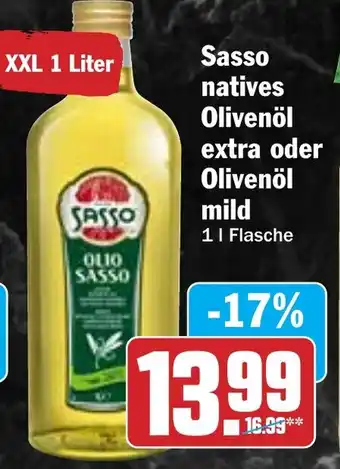 Hit Sasso natives Olivenöl extra oder Olivenöl mild Angebot