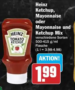 Hit Heinz Ketchup, Mayonnaise oder Mayonnaise und Ketchup Mix Angebot