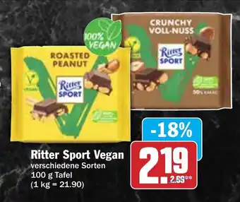 Hit Ritter Sport Vegan Angebot