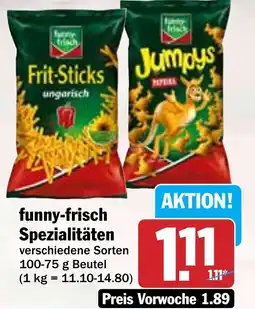 Hit funny-frisch Spezialitäten Angebot