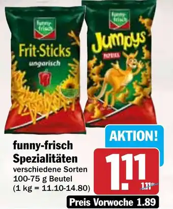 Hit funny-frisch Spezialitäten Angebot