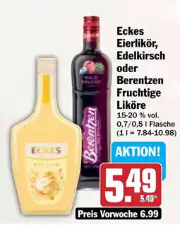 Hit Eckes Eierlikör, Edelkirsch oder Be Liköre Angebot