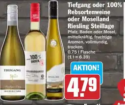 Hit Tiefgang oder 100% Rebsortenweine oder Moselland Riesling Steillage Angebot