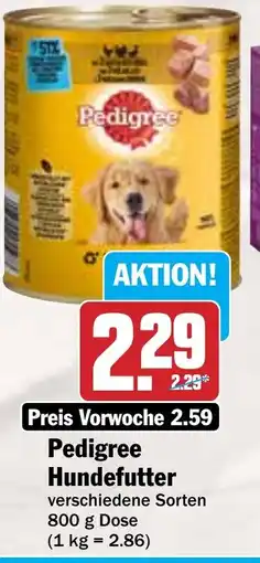 Hit Pedigree Hundefutter Angebot