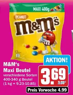 Hit M&M's Maxi Beutel Angebot