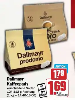 Hit Dallmayr Kaffeepads Angebot