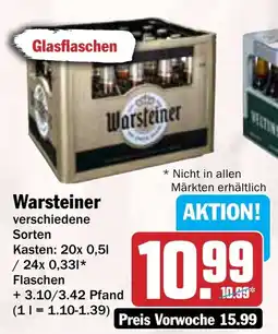 Hit Warsteiner verschiedene Sorten Angebot