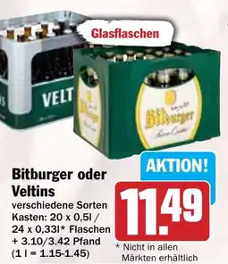 Hit Bitburger oder Veltins Angebot