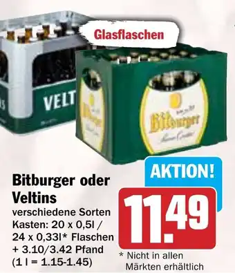 Hit Bitburger oder Veltins Angebot