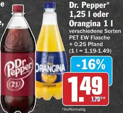 Hit Dr. Pepper oder Orangina Angebot