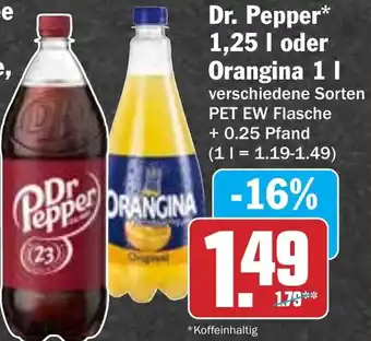 Hit Dr. Pepper oder Orangina Angebot