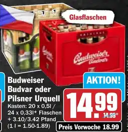 Hit Budvar oder Pilsner Urquell Angebot