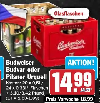 Hit Budvar oder Pilsner Urquell Angebot