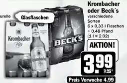 Hit Krombacher oder Beck's Angebot